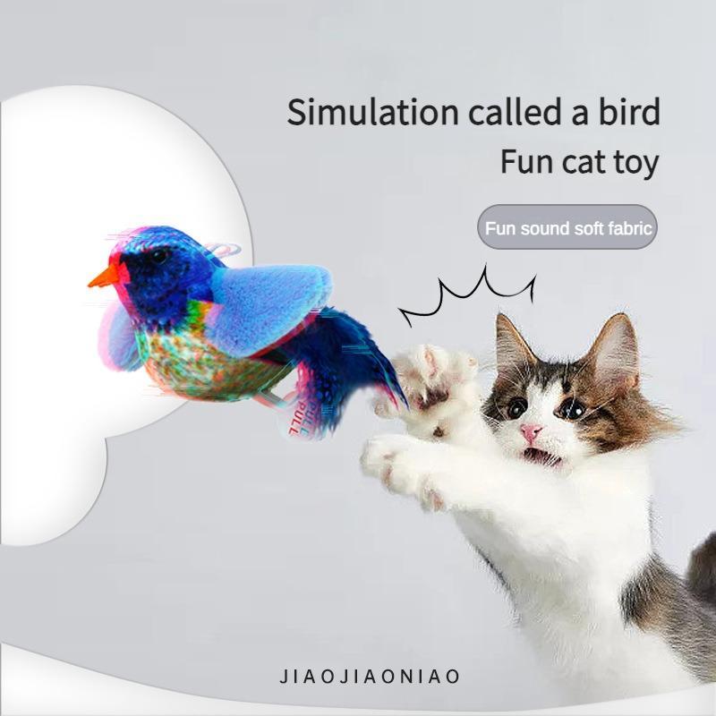 Cute Bird Design Cat Teaser Toy, SimulationParrot Cat Teaser Toy - Animals & Pet Supplies | Buy Online in UK