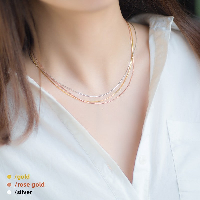 Gold and Silver Clavicle Chains for Women – Elegant Collarbone Necklace Jewelry
