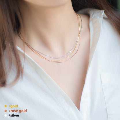 Gold and Silver Clavicle Chains for Women – Elegant Collarbone Necklace Jewelry