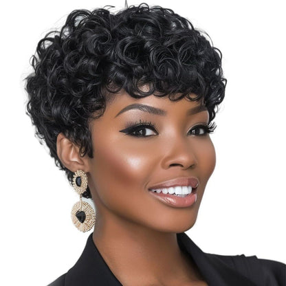 Short Curly Synthetic Hair Wig