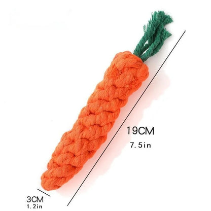 1Pc Pet Knot Toy for Dog and Cat Carrot Shape - Dog Toys | Buy Online in UK