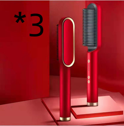 New 2-in-1 Hair Straightener & Curling Tong – Dual-purpose Electric Hair Brush - Straightening Brushes | Buy Online in UK