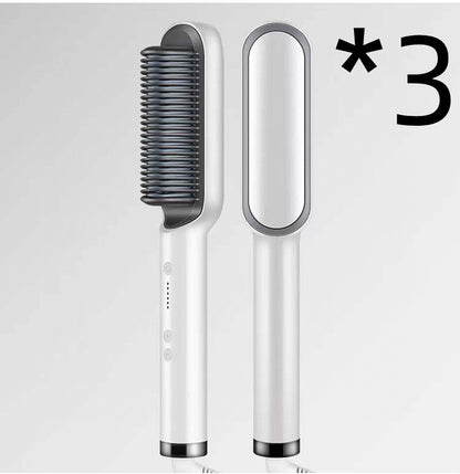 New 2-in-1 Hair Straightener & Curling Tong – Dual-purpose Electric Hair Brush - Straightening Brushes | Buy Online in UK