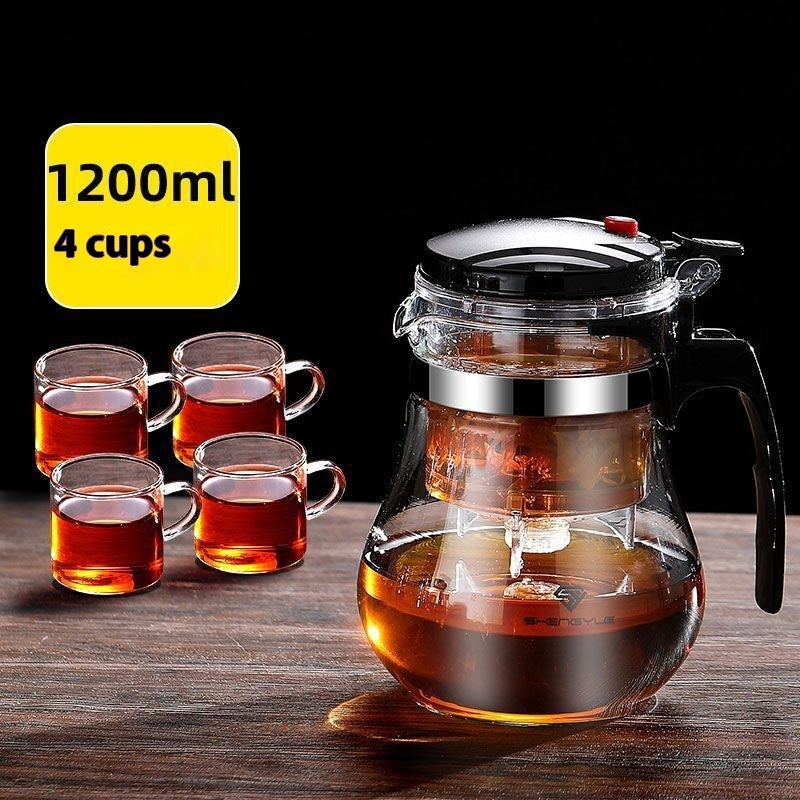 High Temperature Resistant Elegant Household One-click Filtering Tea Cup - Teapots | Buy Online in UK