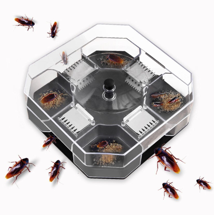Cockroach trapping device