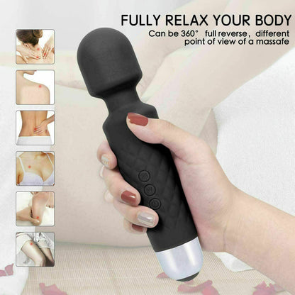Magic Massage Wand Muscle Relaxation Massager 20 Speed Vibrating Full Body Therapy Motor Vibration - Electric Massagers | Buy Online in UK