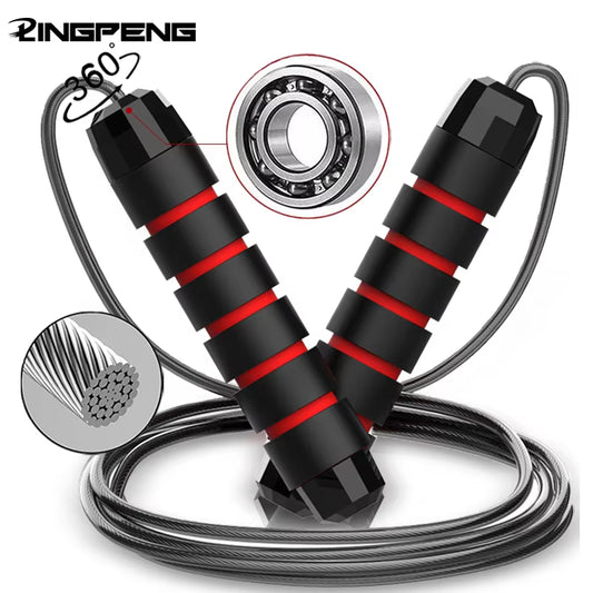 With Ball Bearings Adjustable Tangle-Free Speed Wire Jump Rope - Jump Ropes | Buy Online in UK