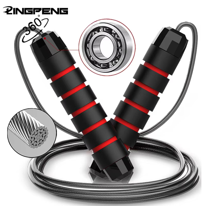 With Ball Bearings Adjustable Tangle-Free Speed Wire Jump Rope - Jump Ropes | Buy Online in UK