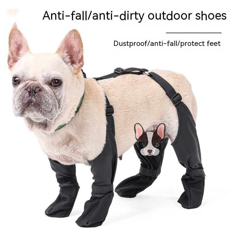 Waterproof Dog Shoes Adjustable Dog Boots Pet Breathable Shoes For Outdoor Walking Soft French Dog Shoes Pets Paws Protector Pet Products
