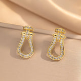 Hot Selling Horseshoe Buckle Necklace Women's Versatile Set
