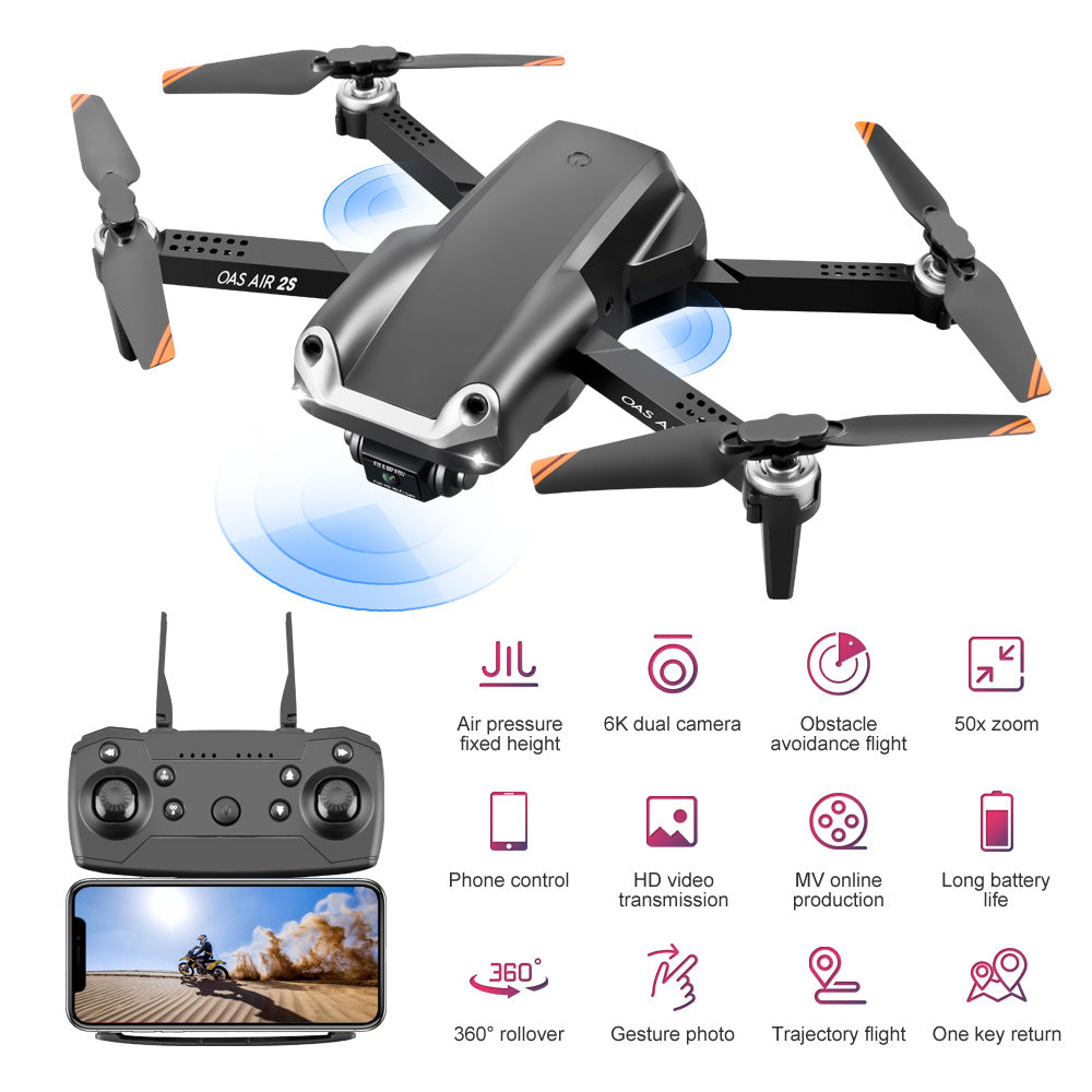 UAV Folding Four Axis 4K Dual Camera Aerial Model – Compact, High-Definition Drone - Drones | Buy Online in UK