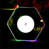 LED Glow Crystal Coaster – Acrylic Luminous Light‑Up Base for Bar, Cocktail & Mug Display - Coasters | Buy Online in UK