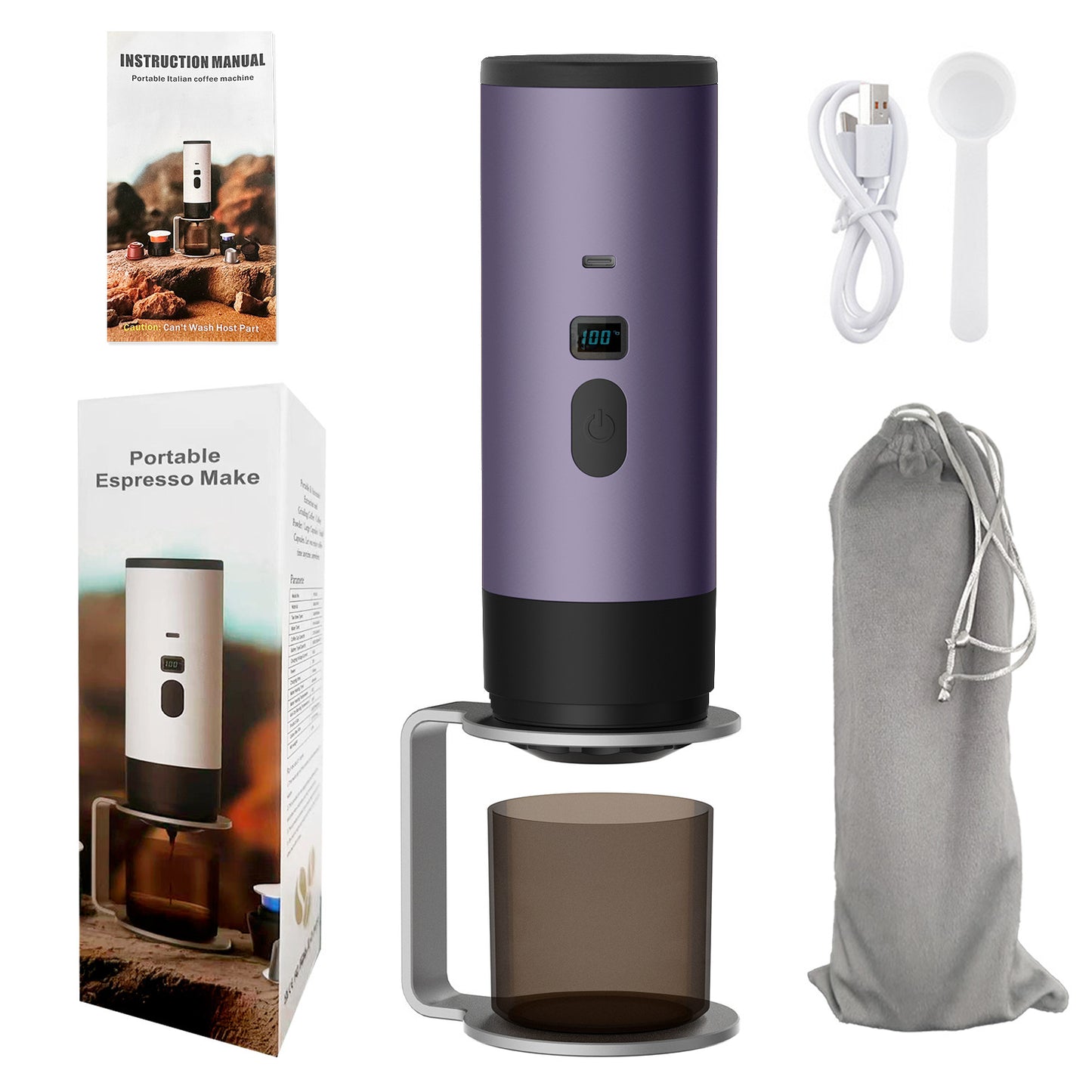 Buy Wireless Portable Espresso Machine for Car & Travel – Electric Capsule Coffee Maker in UK - High Quality Espresso Machines