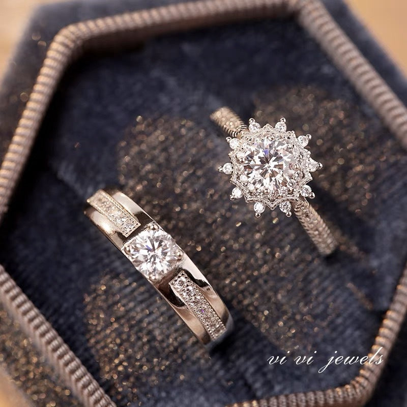 Buy Six-Prong Imitation Diamond Ring for Women | Classic Engagement Style UK in UK - High Quality Rings