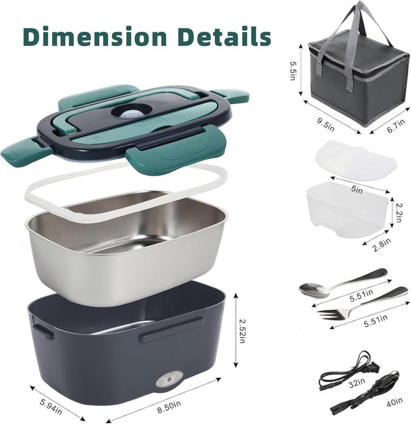 Portable Electric Heated Lunch Box – Food Warmer - Food Warmers | Buy Online in UK