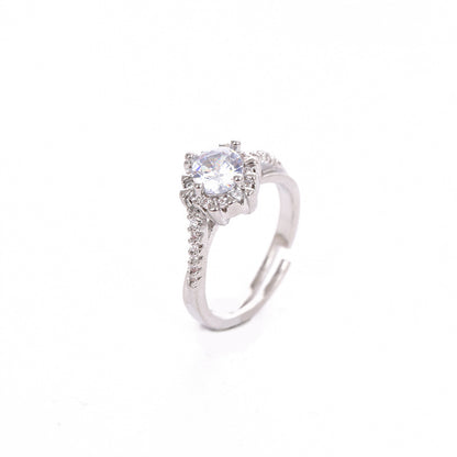 Buy Six-Prong Imitation Diamond Ring for Women | Classic Engagement Style UK in UK - High Quality Rings