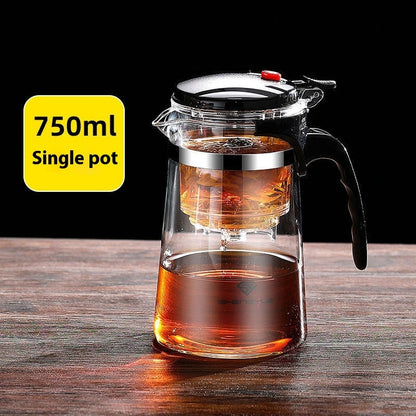 High Temperature Resistant Elegant Household One-click Filtering Tea Cup - Teapots | Buy Online in UK