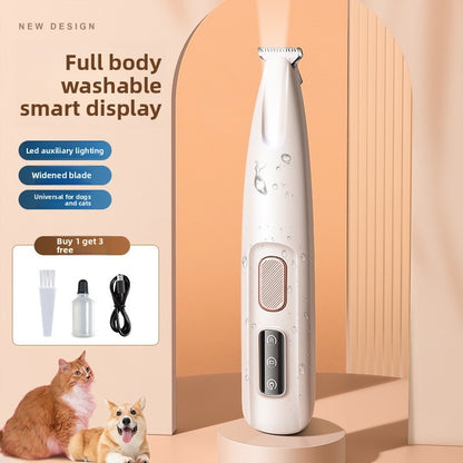 Pet Hair Trimmer with LED Light ? Quiet Waterproof Groomer for Dogs & Cats - Trimmers | Buy Online in UK