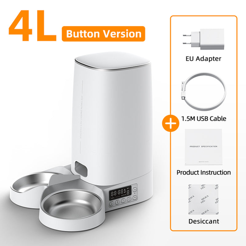 4L Automatic Pet Feeder Cat Food Dispenser Accessorie - Automatic Feeders | Buy Online in UK
