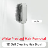 Self-Cleaning Hair Brush for Women – One-Key Cleaning, Anti-Static Hair Loss Comb - Hair Combs | Buy Online in UK
