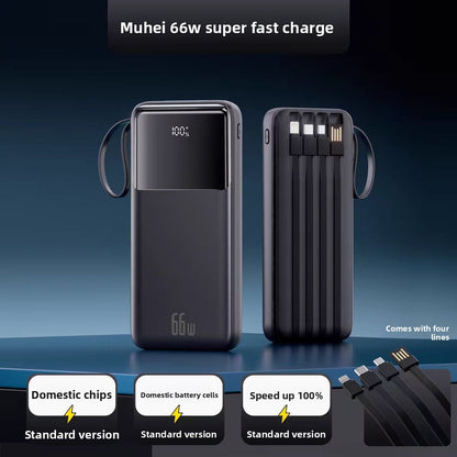 Portable Power Bank with Built-in Cable | Fast Charging Travel Charger UK - Power Banks | Buy Online in UK