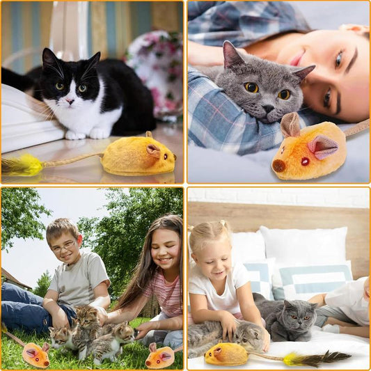 Interactive Cat Toys Mouse With LED Lights ForIndoor - Uncategorized | Buy Online in UK