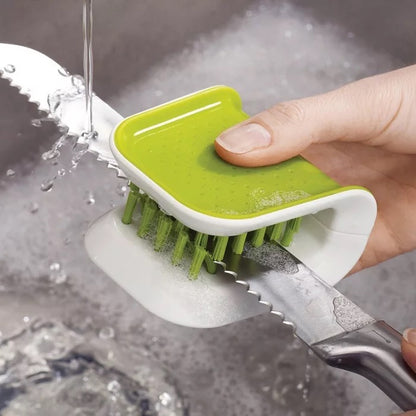 U-Shaped Knife And Cutlery Cleaner Brush Home Kitchen Cleaning Brushes Bristle Scrub Kitchen Washing - Buy Online at RONGORA LTD