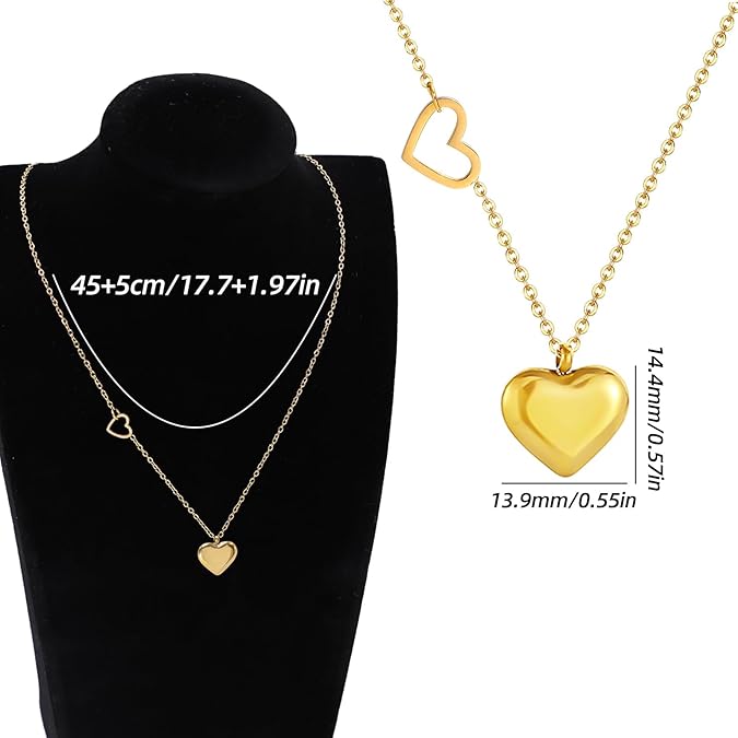 Buy Rose Gold Heart Necklace with White Zircon – Elegant Gift for Her in UK - High Quality Necklaces