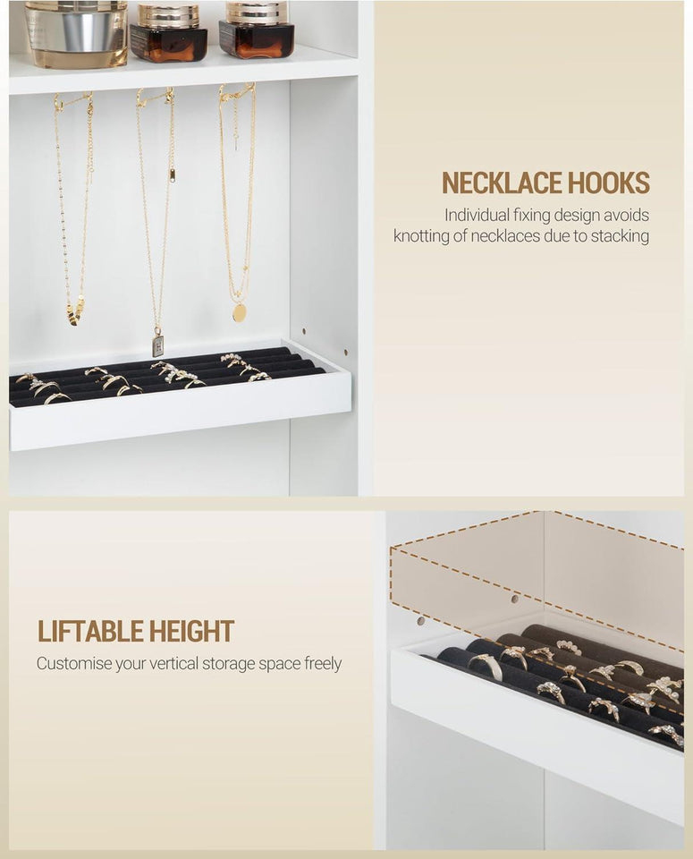 White 47 Inch Vanity Desk Multicolor RGB LED Lighting-4