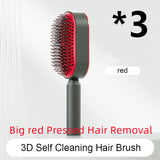 Self-Cleaning Hair Brush for Women – One-Key Cleaning, Anti-Static Hair Loss Comb - Hair Combs | Buy Online in UK