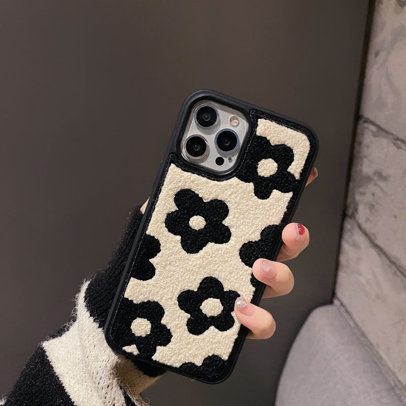 Plush Flower Phone Case for Women – Autumn & Winter - Mobile Phone Cases | Buy Online in UK