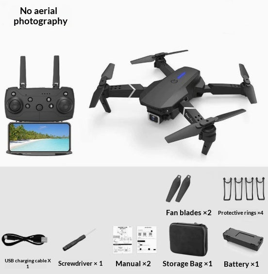 E88 Drone Aerial Photography HD 4K Dual Camera – Remote Control Airplane Toy - Drones | Buy Online in UK
