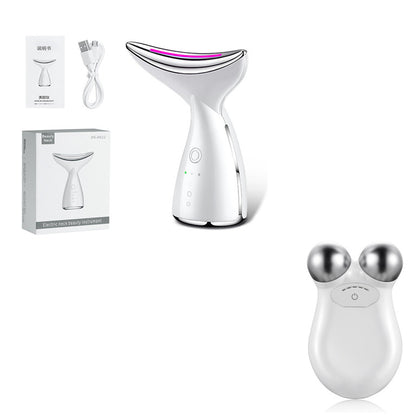 EMS Microcurrent Neck & Face Beauty Device – LED Photon Therapy for Skin Tightening - Skin Care Tools | Buy Online in UK