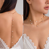 Simple Pearl Necklace Double-layer Necklace