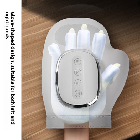 Hand heating massage device