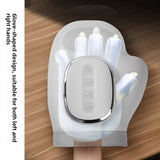 Hand heating massage device