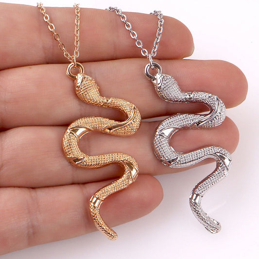 Popular Jewelry Snake-Shaped Element Necklace Personalized Fashion Retro - Necklaces | Buy Online in UK