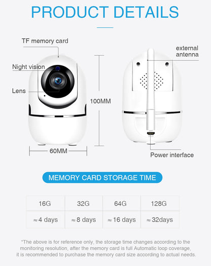 YCC365 Plus Security Camera 1620P HD Wifi Smart Home Auto Tracking - Surveillance Cameras | Buy Online in UK