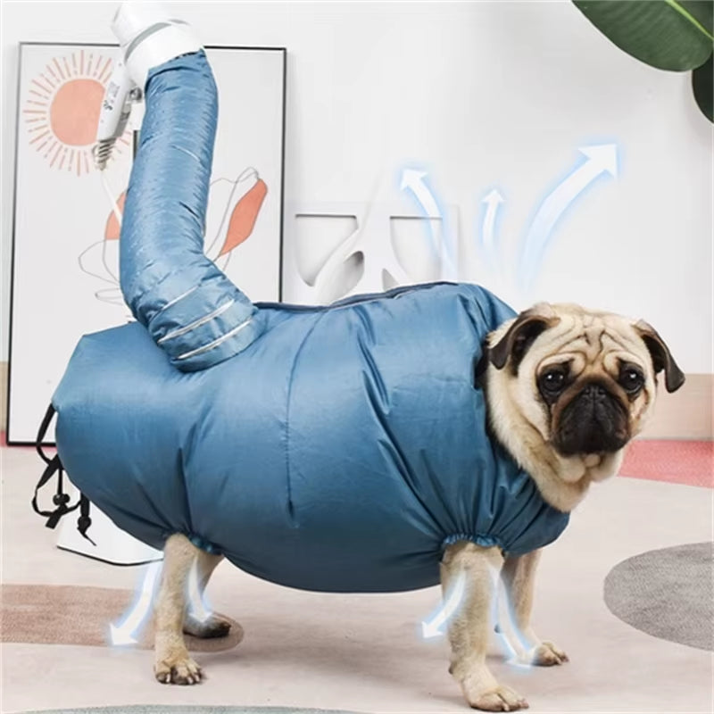 Pet Dogs Drying Bags Dryer Hair Blow Fast Portable Foldable Grooming Bag - Uncategorized | Buy Online in UK