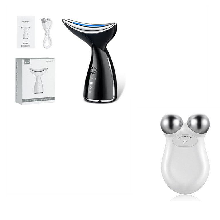 EMS Microcurrent Neck & Face Beauty Device – LED Photon Therapy for Skin Tightening - Skin Care Tools | Buy Online in UK