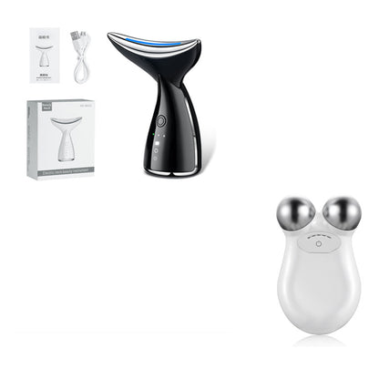 EMS Microcurrent Neck & Face Beauty Device – LED Photon Therapy for Skin Tightening - Skin Care Tools | Buy Online in UK