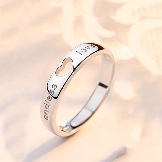 Buy Couple Rings Set for Him & Her – Matching Adjustable Promise Band Jewelry in UK - High Quality Rings