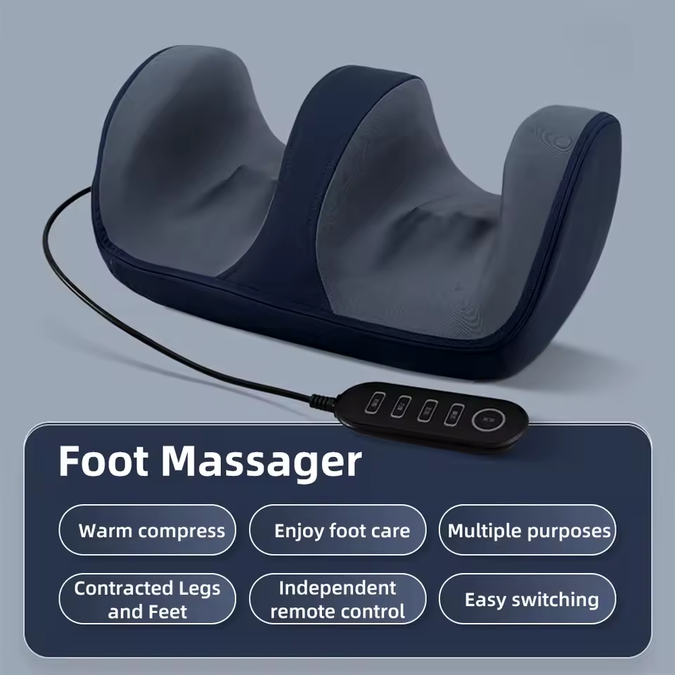 Foot Massager with Heat Kneading Rolling Pain Relief
