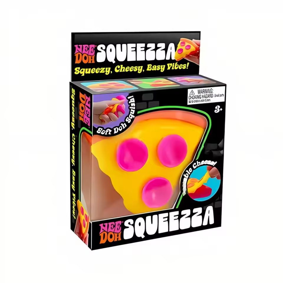 NeeDoh Squeezza Pizza Slice Squishy Toy Stress Relief Fidget Kids