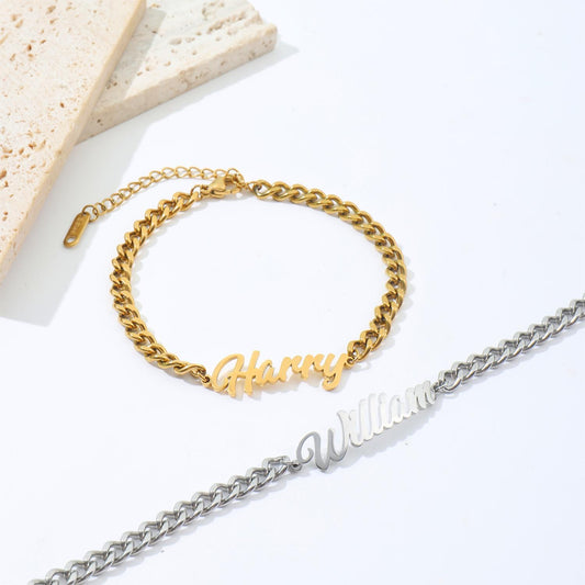 Personalised Letter Bracelet Anklet for Women Gift
