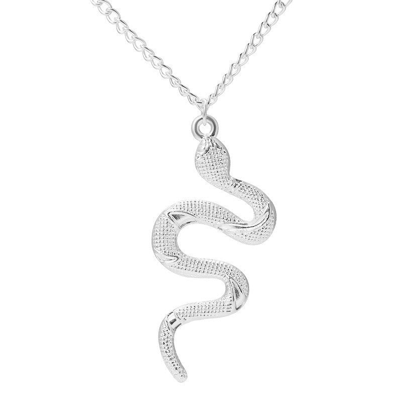 Popular Jewelry Snake-Shaped Element Necklace Personalized Fashion Retro - Necklaces | Buy Online in UK