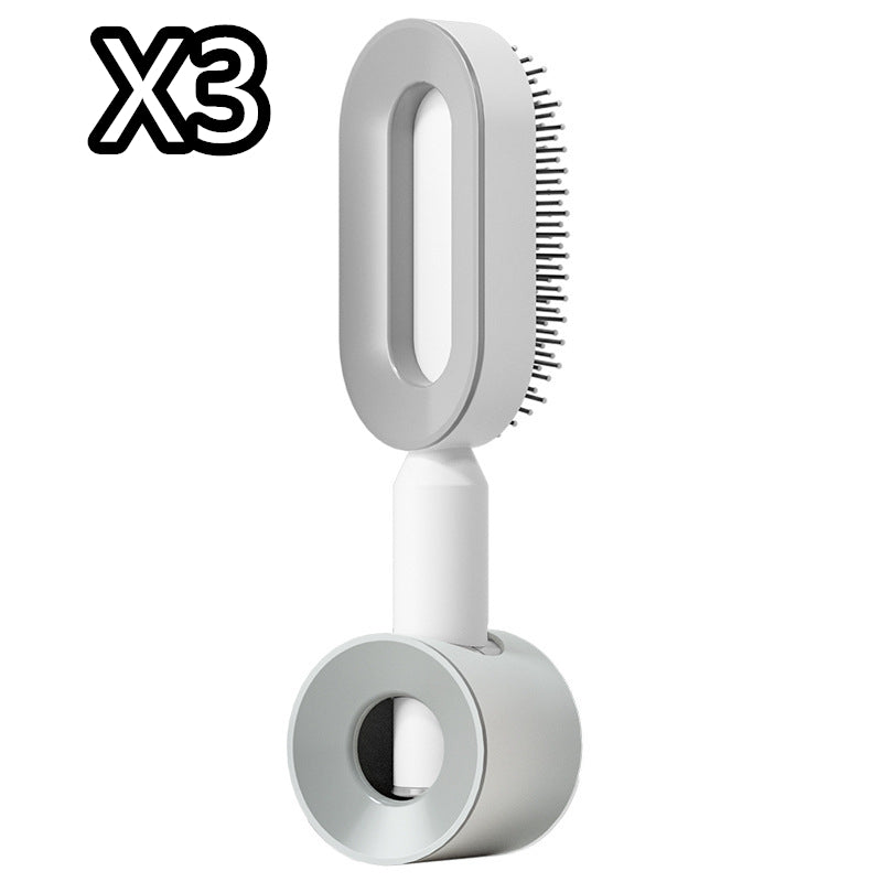 Self-Cleaning Hair Brush for Women – One-Key Cleaning, Anti-Static Hair Loss Comb - Hair Combs | Buy Online in UK