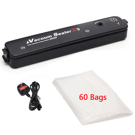 Vacuum Food Sealer Automatic Manual Sealer With 60 Bags UK - Vacuum Sealers | Buy Online in UK