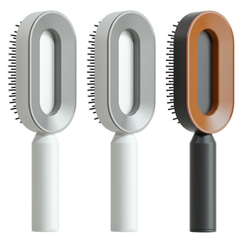 Self-Cleaning Hair Brush for Women – One-Key Cleaning, Anti-Static Hair Loss Comb - Hair Combs | Buy Online in UK