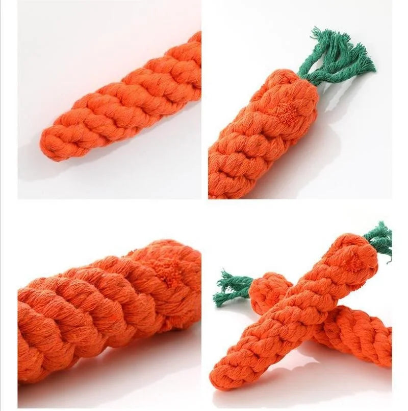1Pc Pet Knot Toy for Dog and Cat Carrot Shape - Dog Toys | Buy Online in UK